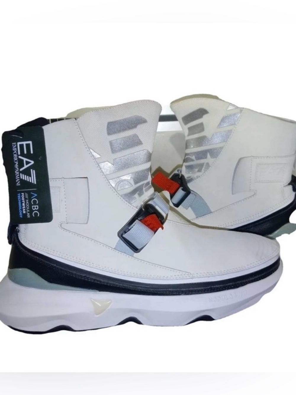 Emporio Armani x ACBC limited edition,Size 42 White and Black Boots